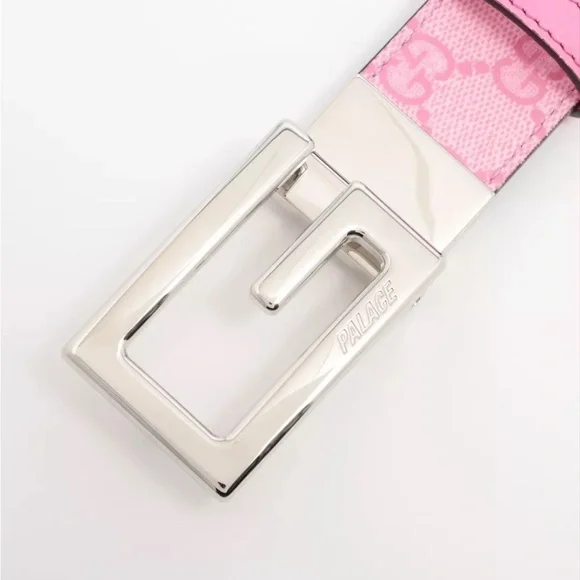 GUCCI X PALACE reversible Leather belt NEW - Picture 3 of 9